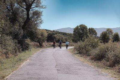 Vélo - Route de Korca à Erseka - Albanie