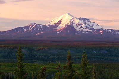 Montagnes Wrangell en Alaska