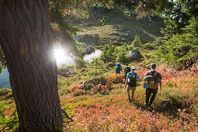 Randonnée dans l'ouest canadien en automne - Canada