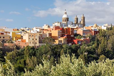 Agüimes et église de San Sebastian - Gran Canaria - îles Canaries - Espagne