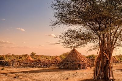 Village Turmi - Ethiopie