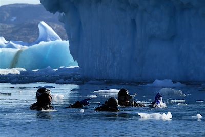 Plongée sous les glaces du fjord Sermilik