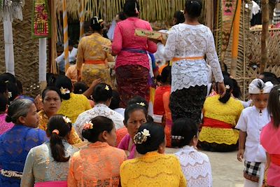 Cérémonie et gamelan dans les environs d'Ubud - Bali - Indonésie