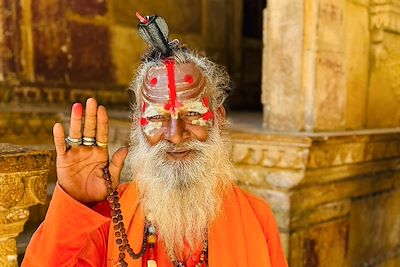 Sadhu Indien - Patwaon Ki Haveli - Rajasthan - Inde