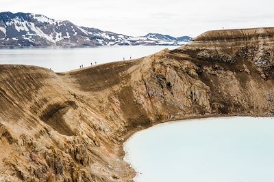 Cratère de Krafla Viti dans la caldeira de Askja - Myvatn - Islande