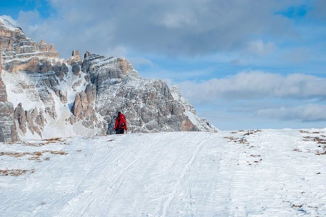 Raquette Italie Dolomites