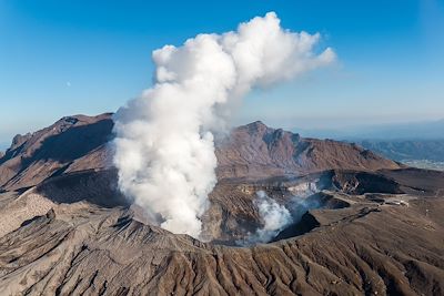Vue du Mont Aso - Volcan de Kyushu - Japon