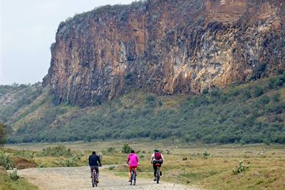 En vélo Hells Gate National Park - Lac Naivasha - Kenya