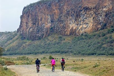 En vélo Hells Gate National Park - Lac Naivasha - Kenya