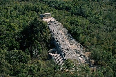 Pyramide Nohoch Mul - Site Coba - Région de Quintana Roo - Péninsule de Yucatan - Mexique