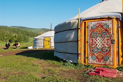 Campement de yourtes - Vallée de l'Orkhon - Mongolie