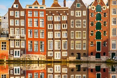 Immeubles traditionnels d'Amsterdam - Pays-Bas