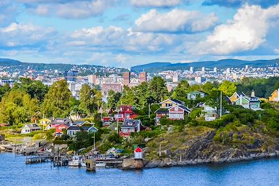 Maisons typiques à Oslo - Norvege