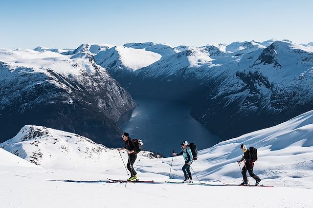 Ski de randonnée Norvège Région des fjords