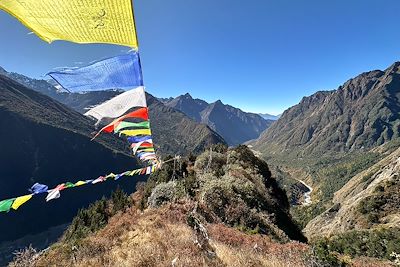 Au-dessus du village de Ghunsa - Népal