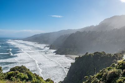 Plage - Punakaiki - Nouvelle-Zélande