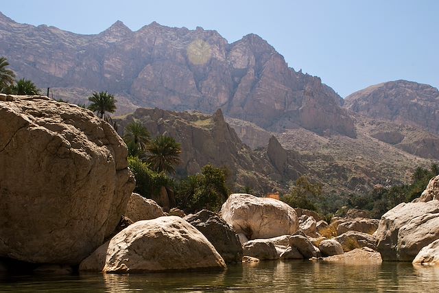 Randonnée Oman Canyon et oasis