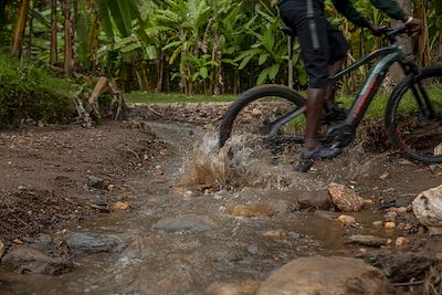 Pistes le long du lac Kivu