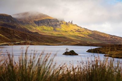 Vue sur les montagnes The Old man of Storr - île de Skye - Ecosse