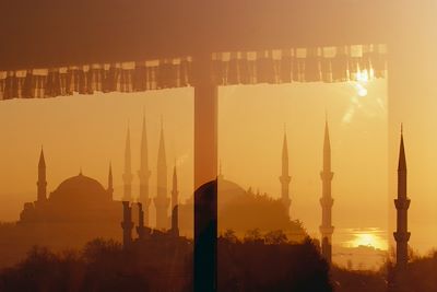 Basilique Sainte-Sophie et la Mosquée bleue d'Istanbul - Turquie