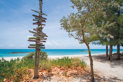 Panneau de direction au Fort Zachary - Key West - Floride - Etats-unis