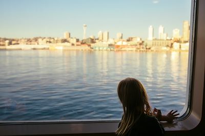 Traversée en Ferry en famille - Seattle - Etat de Washington - Etats-Uni