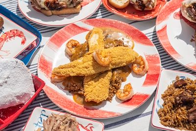 Repas cajun, Louisiane 