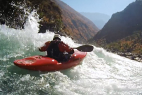 Alone on the river