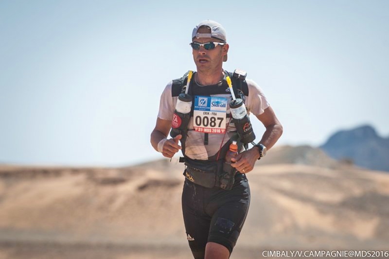 Erik Clavery lors du Marathon des Sables en 2016 - &copy;Cimbaly/V.Campagnie - Marathon Des Sables 2016