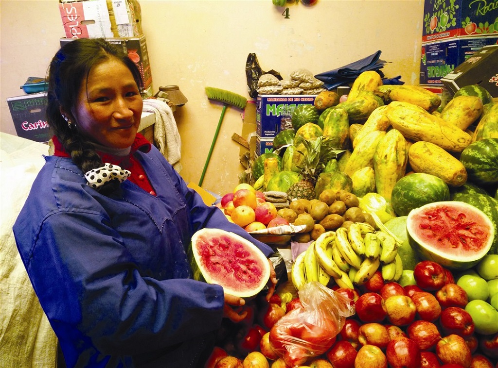 Au march&eacute; de Uyuni, Bolivie