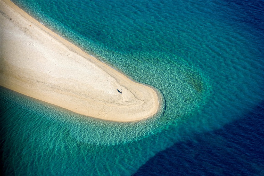 Plage Zlatni Rat &agrave; Bol, &Icirc;le de Brac