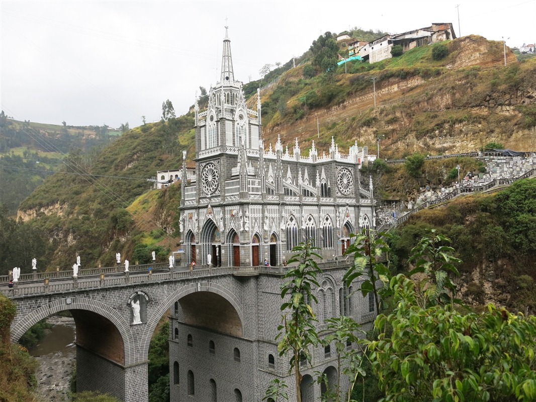 Le sanctuaire de Las Lajas, pr&egrave;s de la ville d'Ipiales
