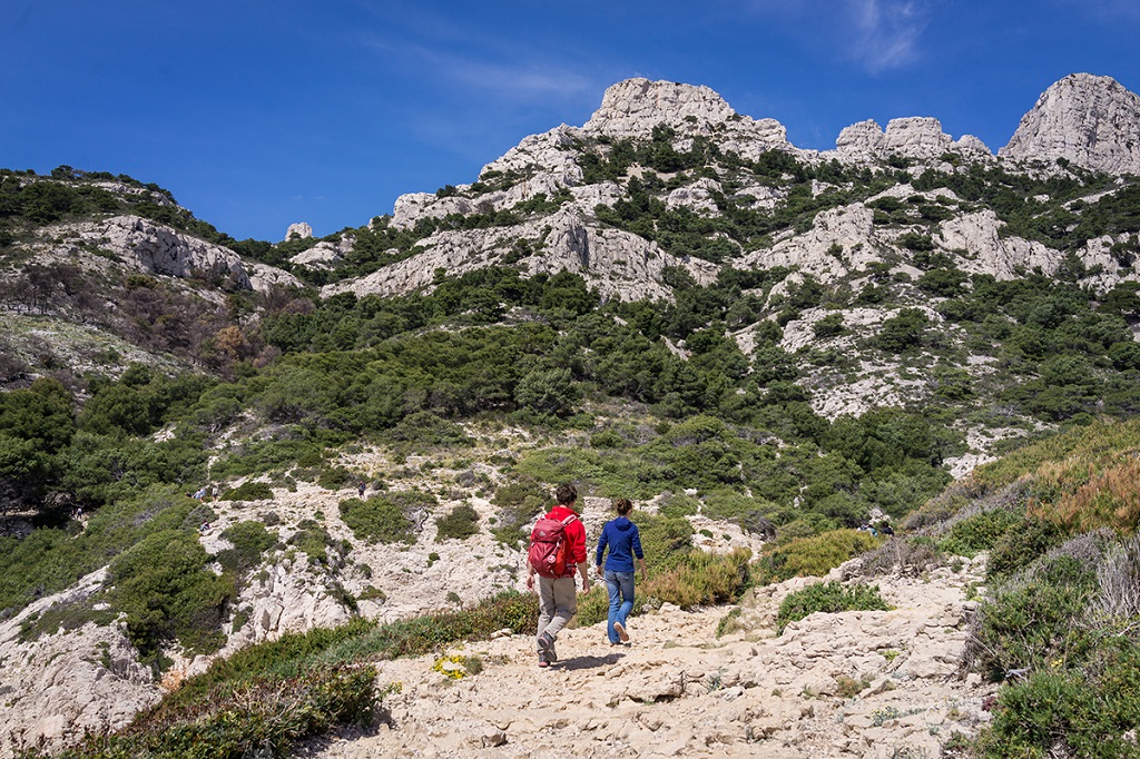 Parc national des Calanques, entre Callelongue et Marseilleveyre, ©Gwennaelle Wit Parc national des Calanques, entre Callelongue et Marseilleveyre