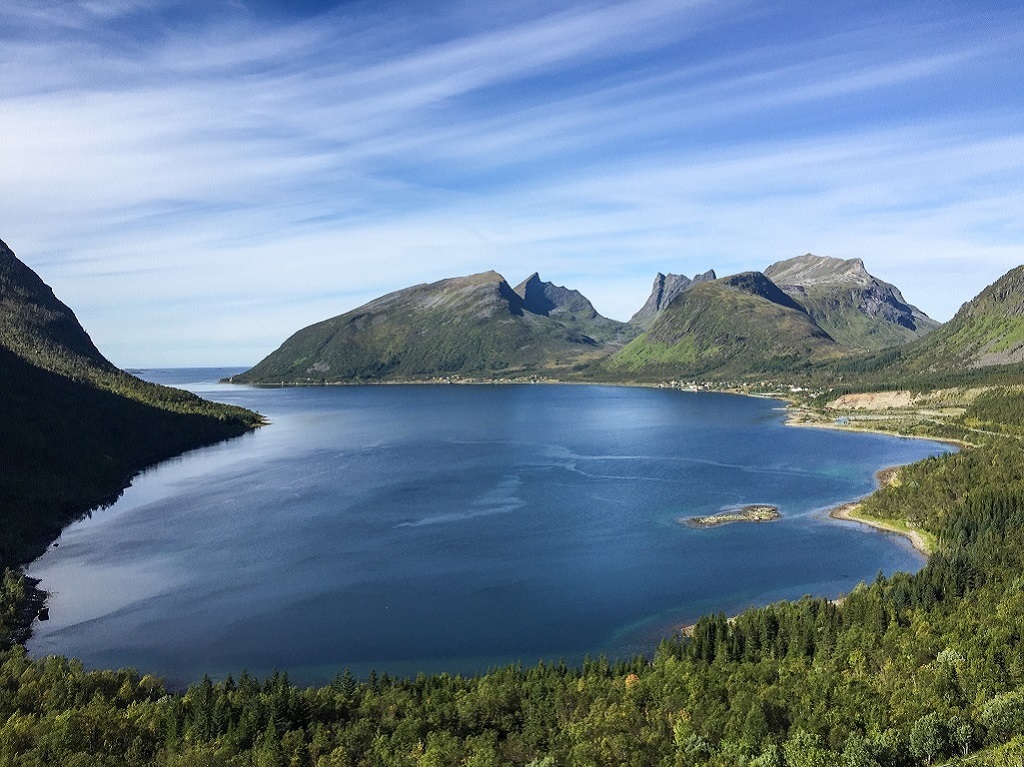 Baie sur l'&icirc;le de Senja, Norv&egrave;ge