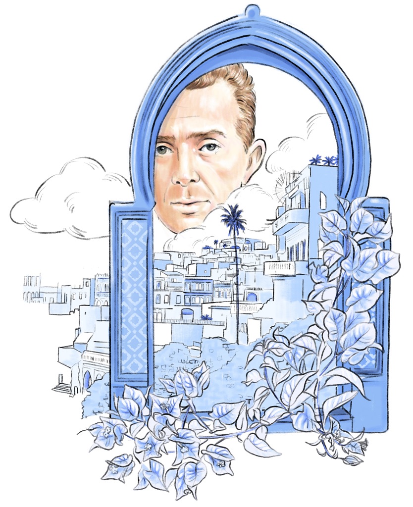 Paul Bowles, illustration &copy;C&eacute;cile Alvarez